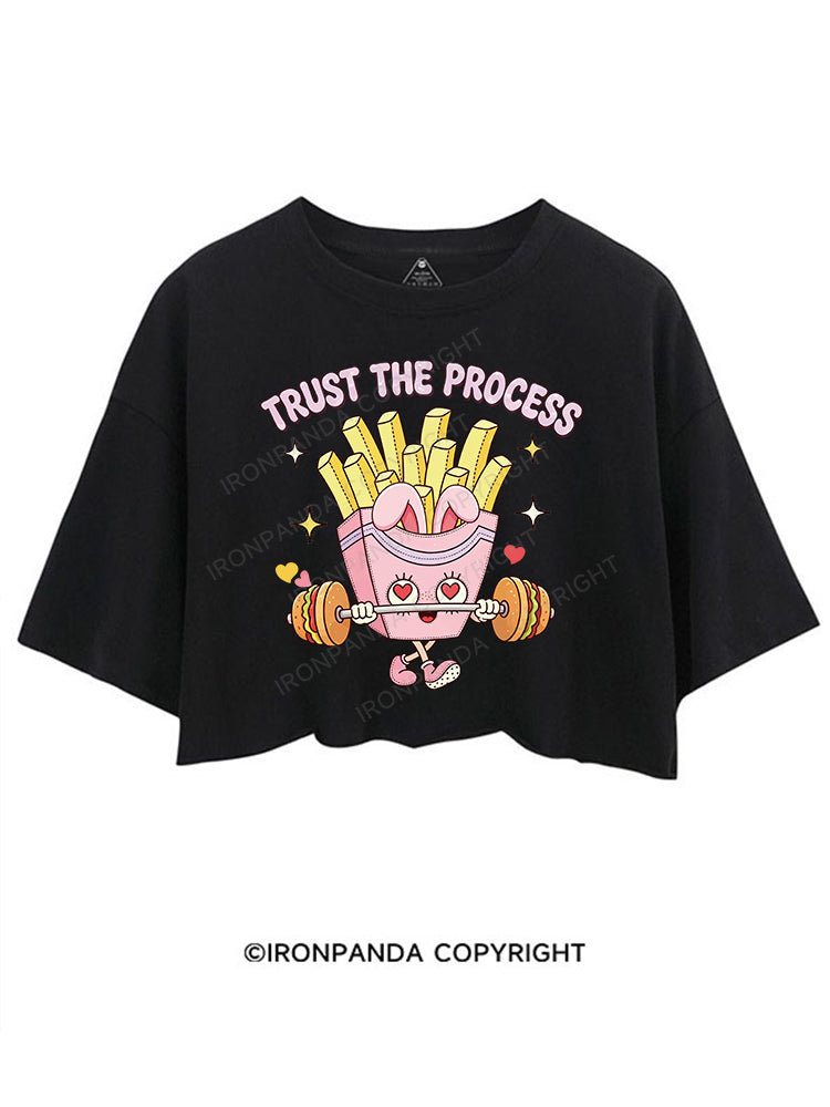 TRUST THE PROCESS CROP TOPS