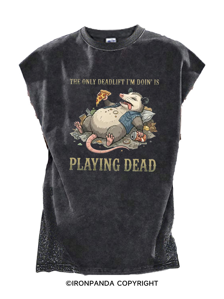 Lazy Anti Gym Workout  Cut Off Tank