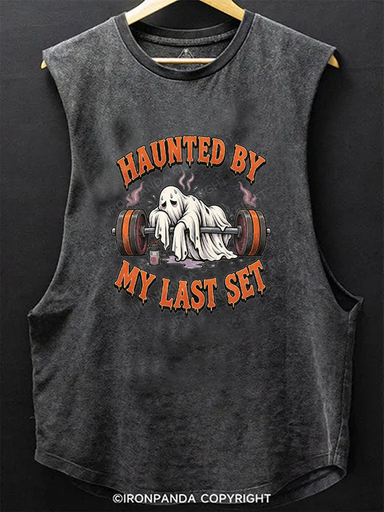 HAUNTED BY MY LAST SET Scoop Bottom Cotton Tank