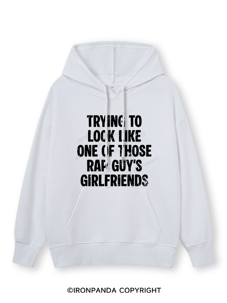 trying to look like one of those rap guy's girlfriends Classic Gym Hoodie