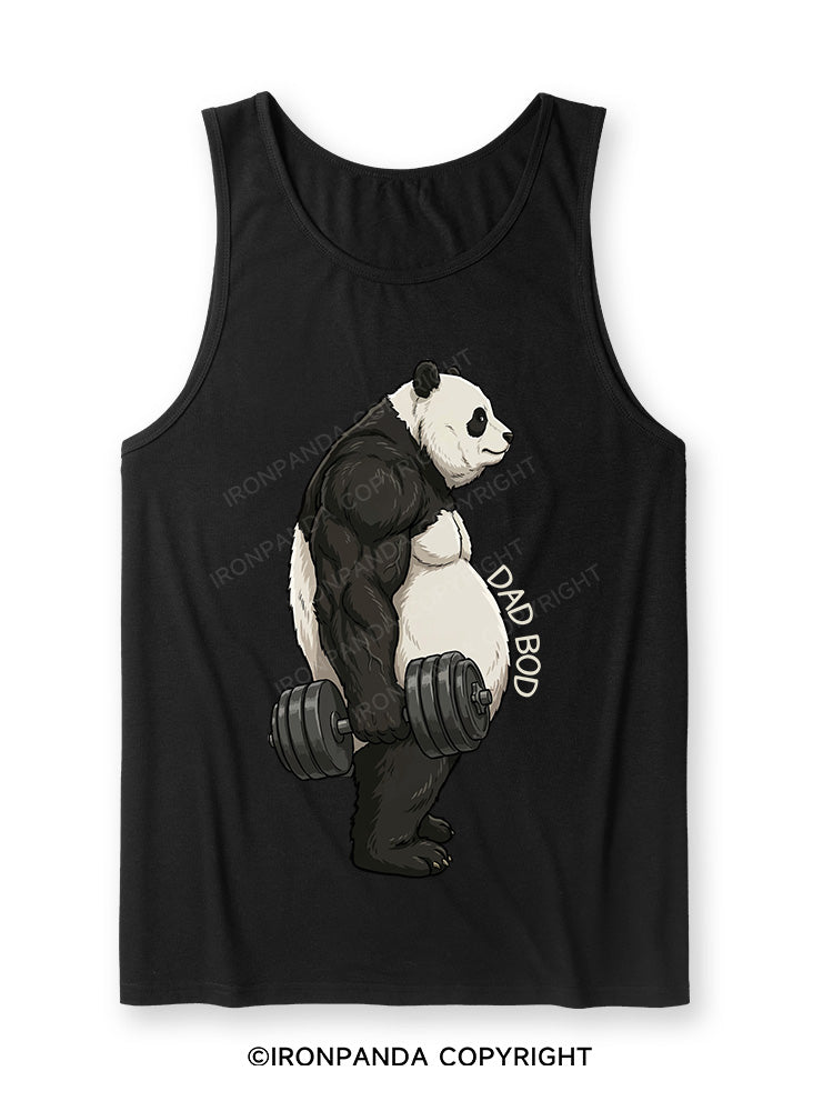 Dad Bod Panda Ultra Soft Heather Tank