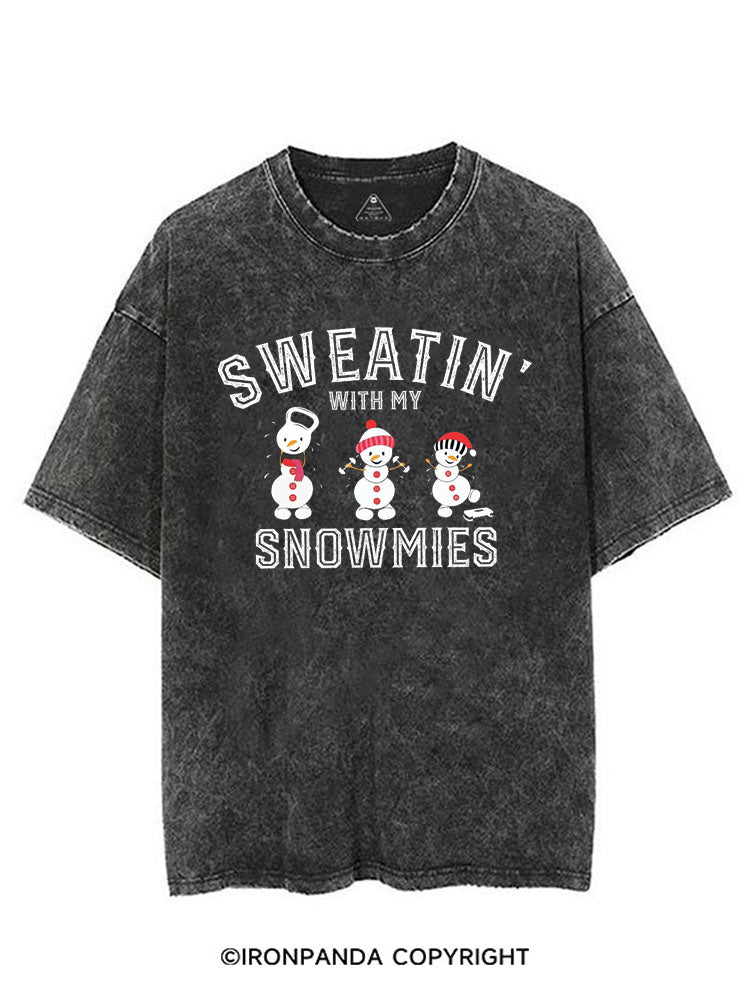 SWEATIN' WITH MY SNOWMIES VINTAGE GYM SHIRT