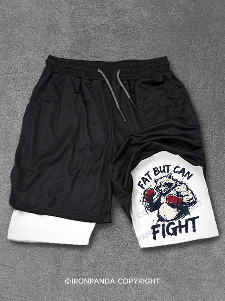 Fat But Can Fight Raccoon Performance Training Shorts