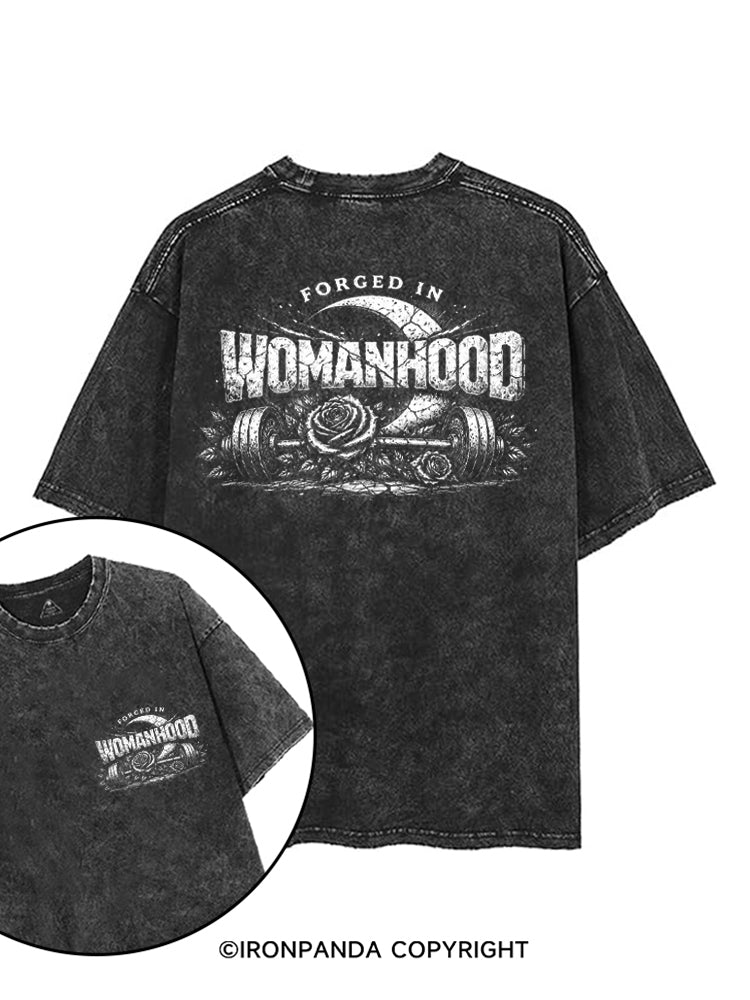 FORGED IN WOMANHOOD printed Gym Shirt