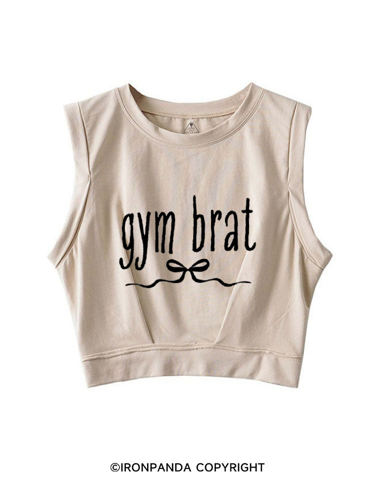 GYM BRAT SLEEVELESS CROP TOPS
