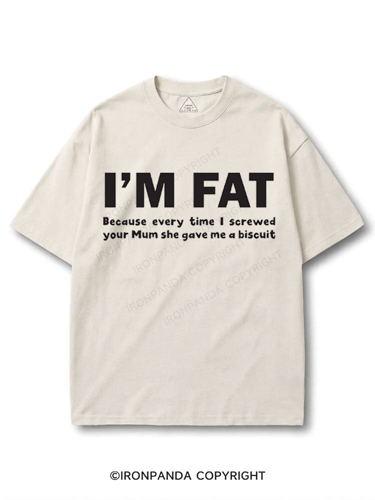 I'M FAT FUNNY COTTON PUMP COVER