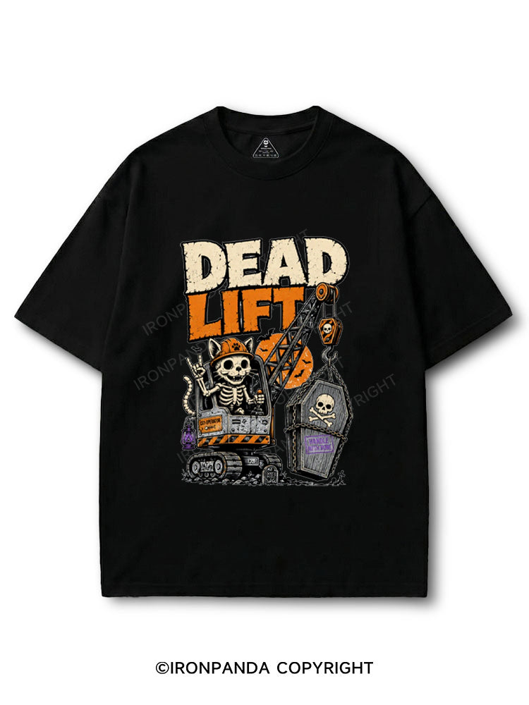 Dead Lift Skeleton Cat Crane Powerlifting COTTON PUMP COVER