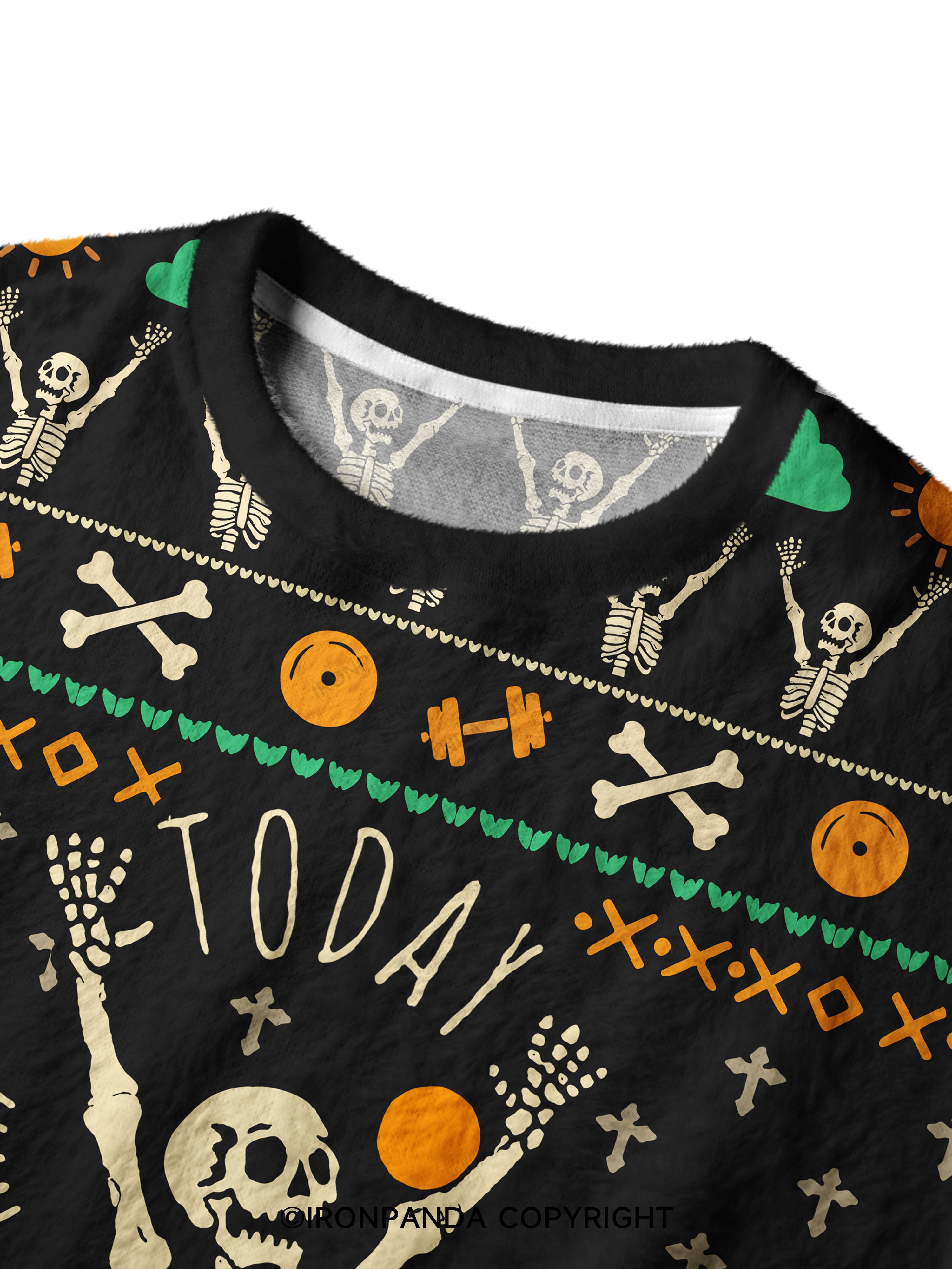 Today DeadLift Day Ugly Fuzzy Fleece Sweater