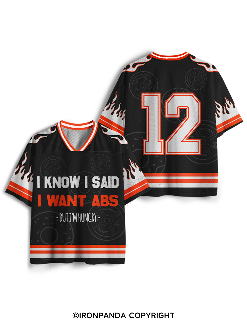 I Know I Said I Want Abs But I'm Hungry Mesh Jersey
