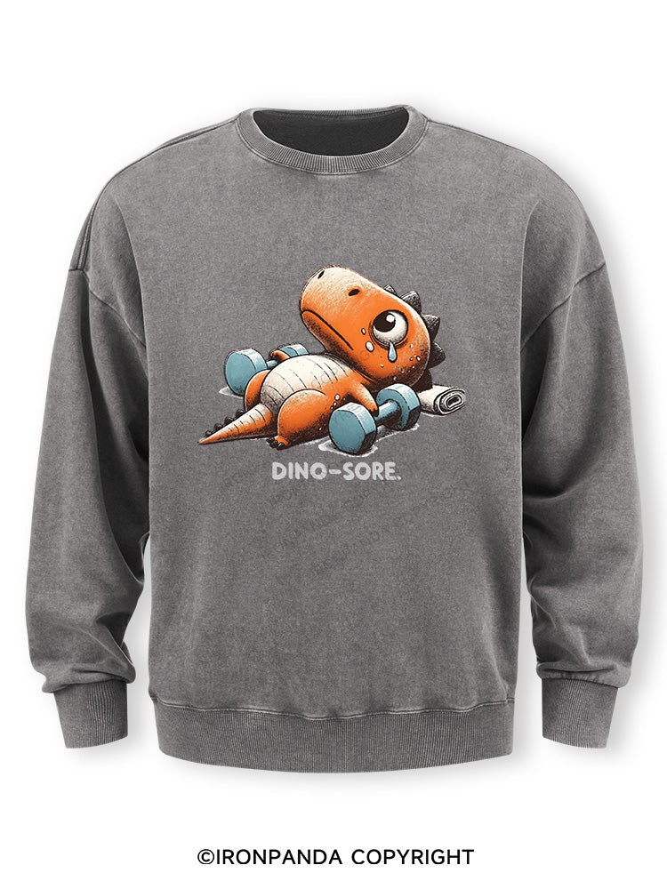 Dino-Sore After Workout Washed Sweatshirt