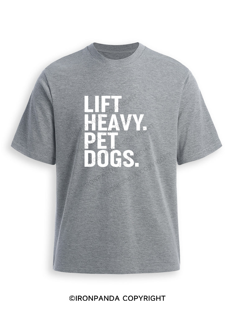 Lift Heavy Pet Dogs Ultra Soft Heather T-Shirt