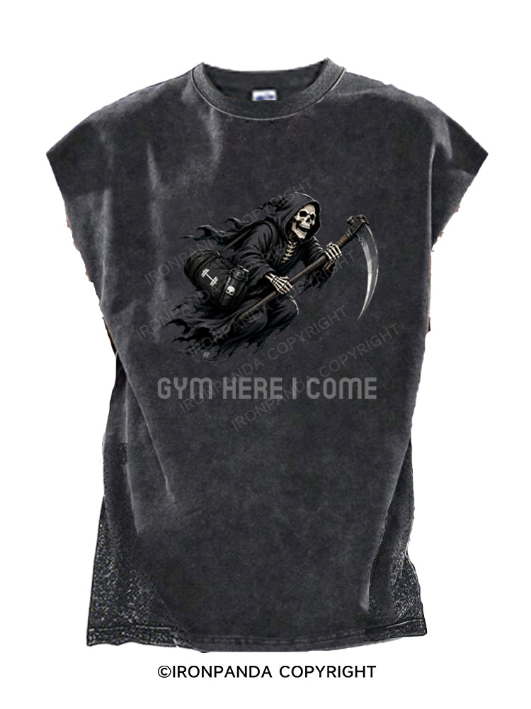 Gym Here I Come Cut Off Tank