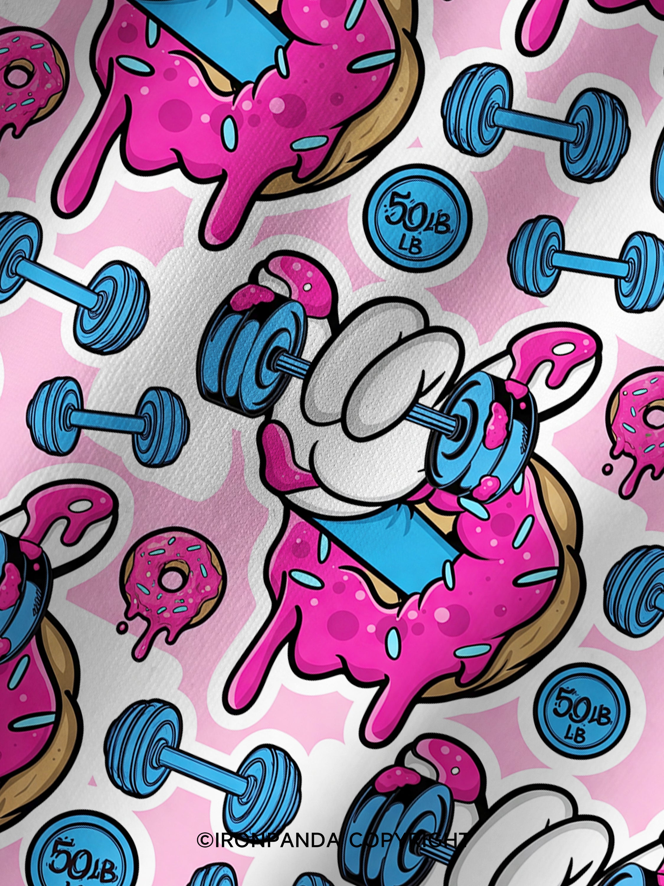 Sweet Lift Donut Printed Yoga Shorts