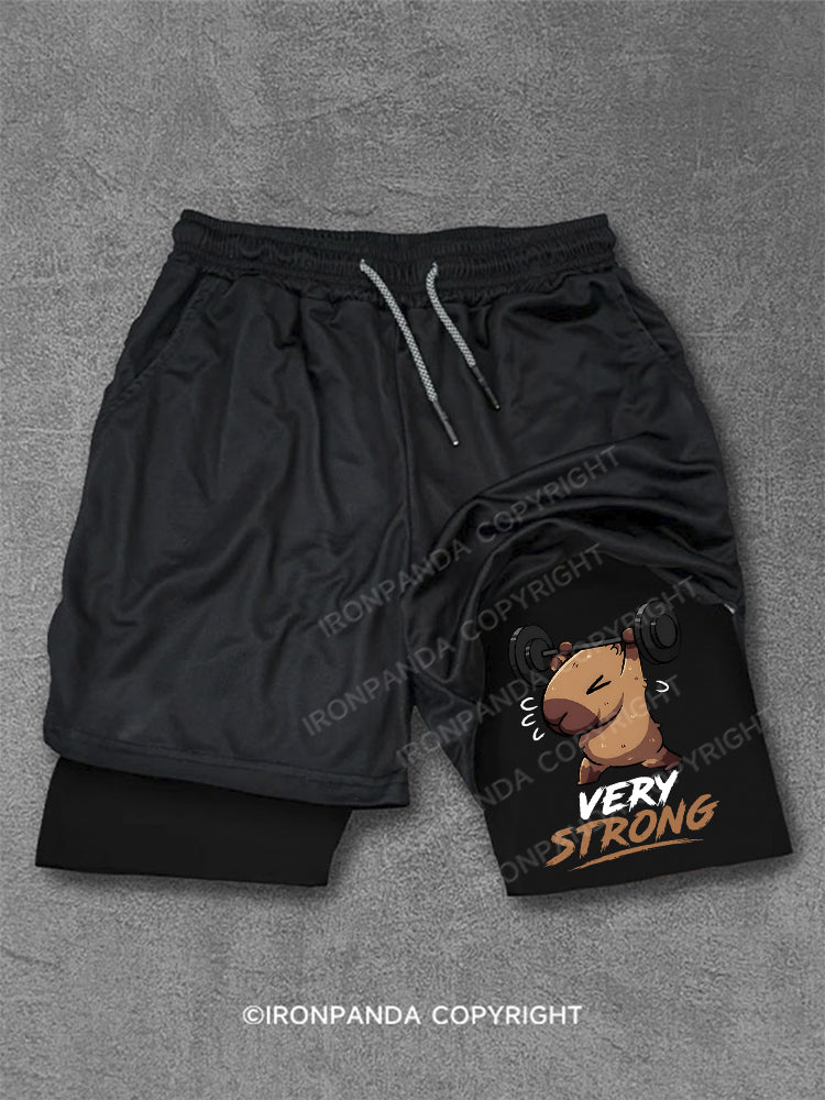 Very Strong Capybara Heavy Performance Training Shorts