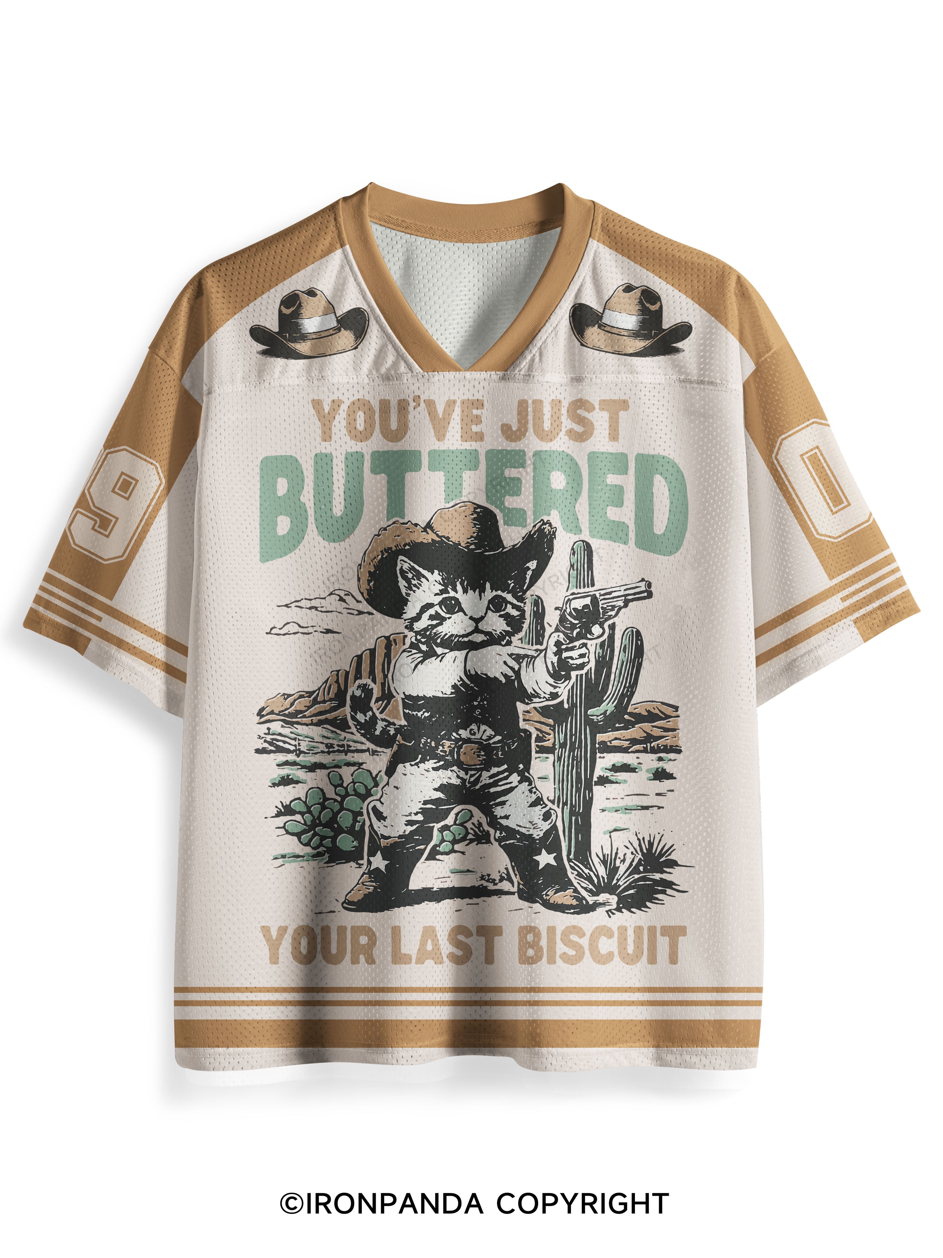 YOU'VE JUST BUTTERED YOUR LAST BISCUIT Mesh Jersey
