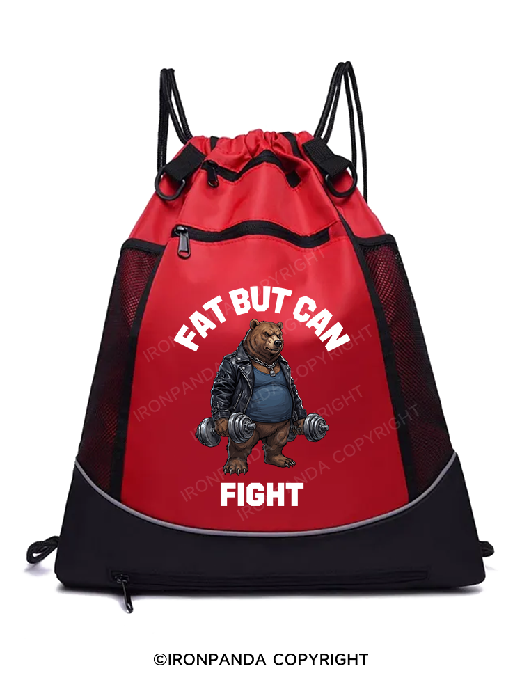 Fat But Can Fight Gym Drawstring Bag