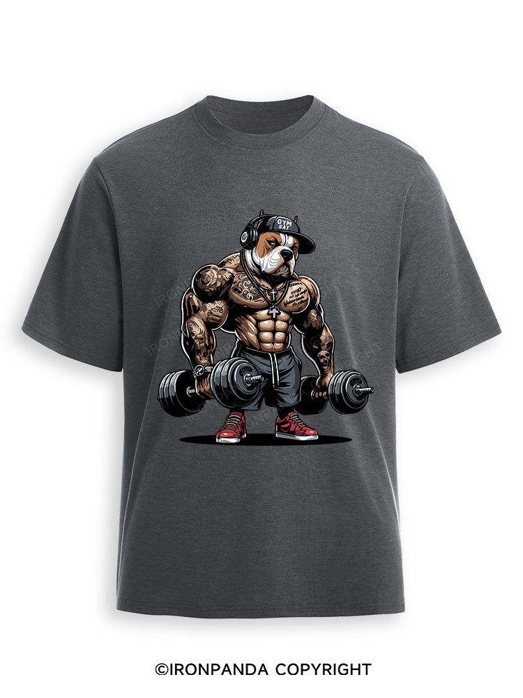 bulldog weightlifting Ultra Soft Heather T-Shirt