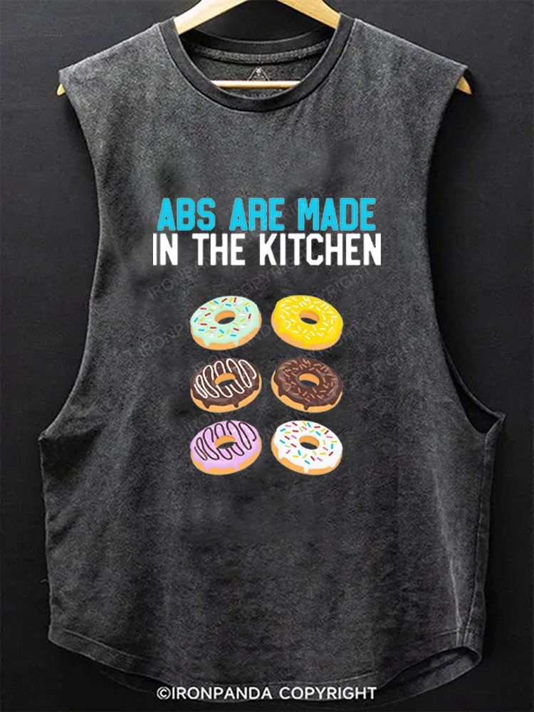 Donut Abs Are Made In The Kitchen Scoop Bottom Cotton Tank