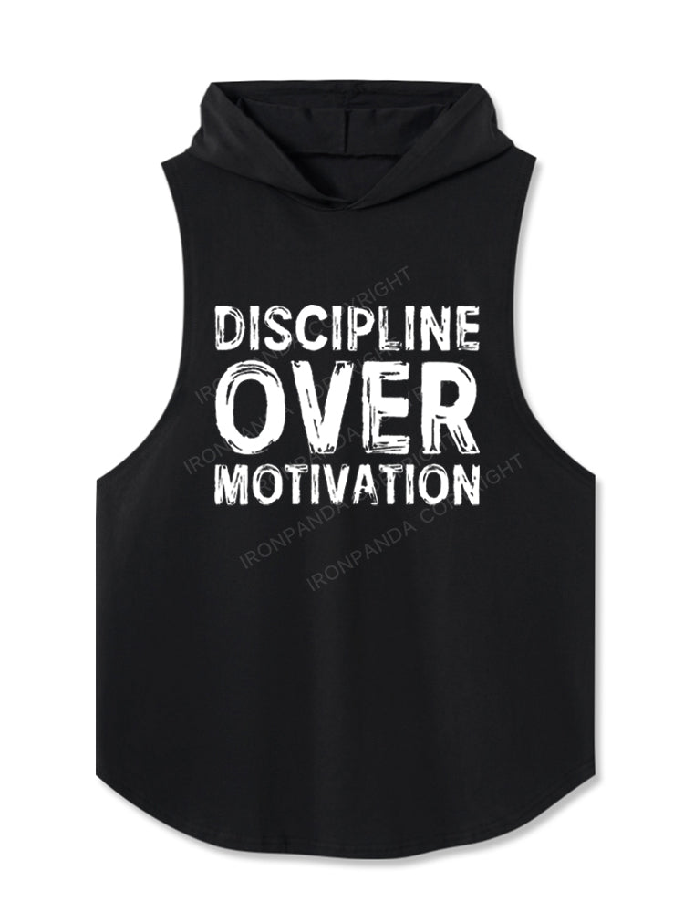 Discipline Over Motivation Hooded Tank