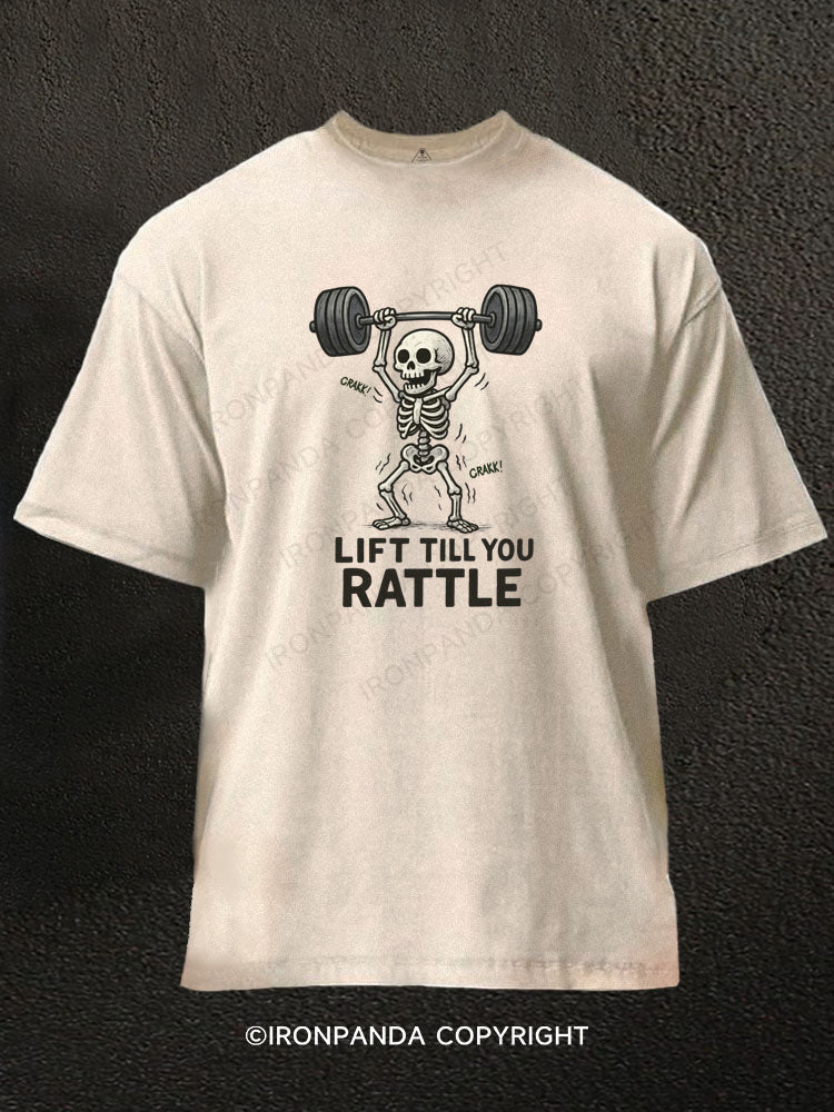 Lift Till You Rattle Washed Gym Shirt