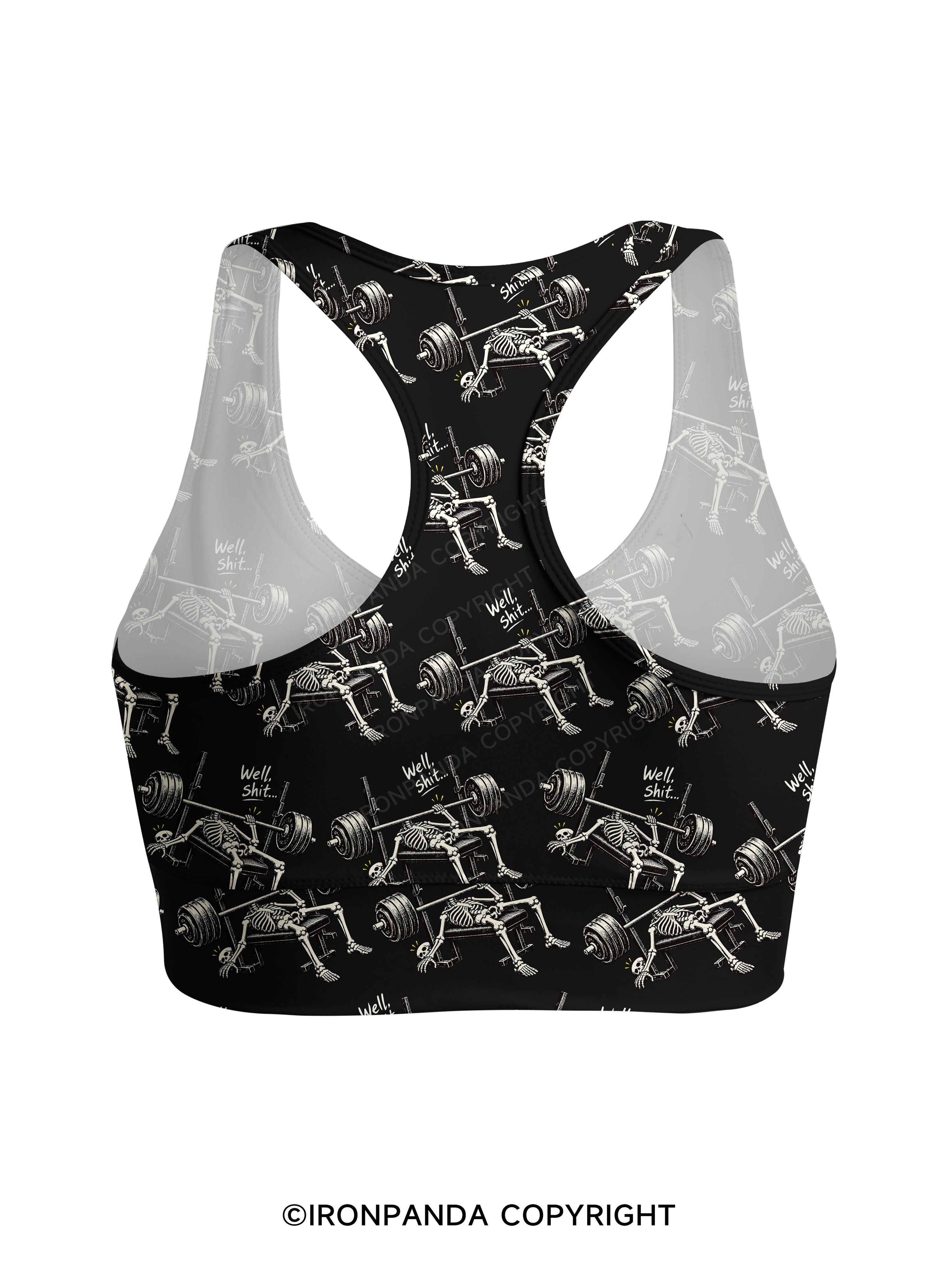 Well Shit...Funny Racerback Sports Bra
