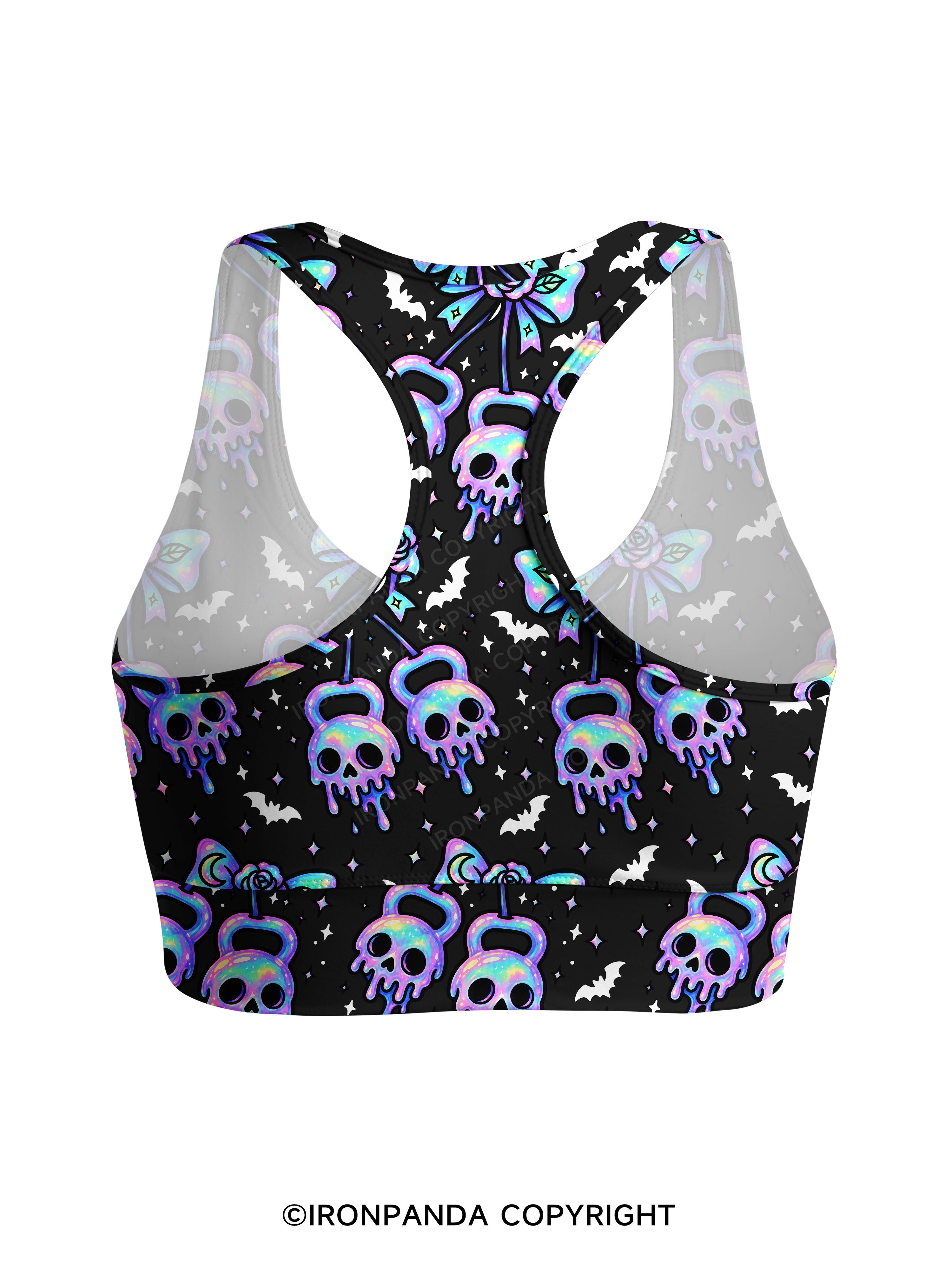 GHOST DRIP KETTLEBELLS Racerback Sports Bra
