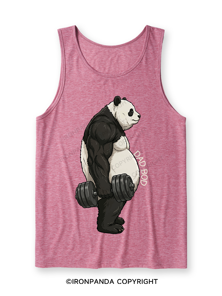 Dad Bod Panda Ultra Soft Heather Tank