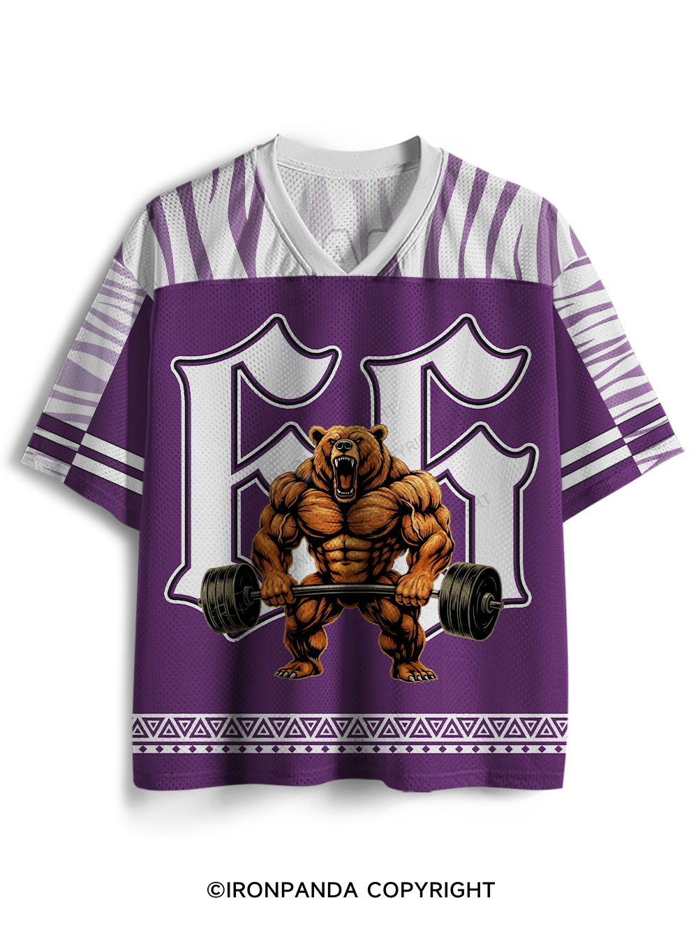 Kinda Fit Sorta Fat Funny Gym Bear Mesh Jersey