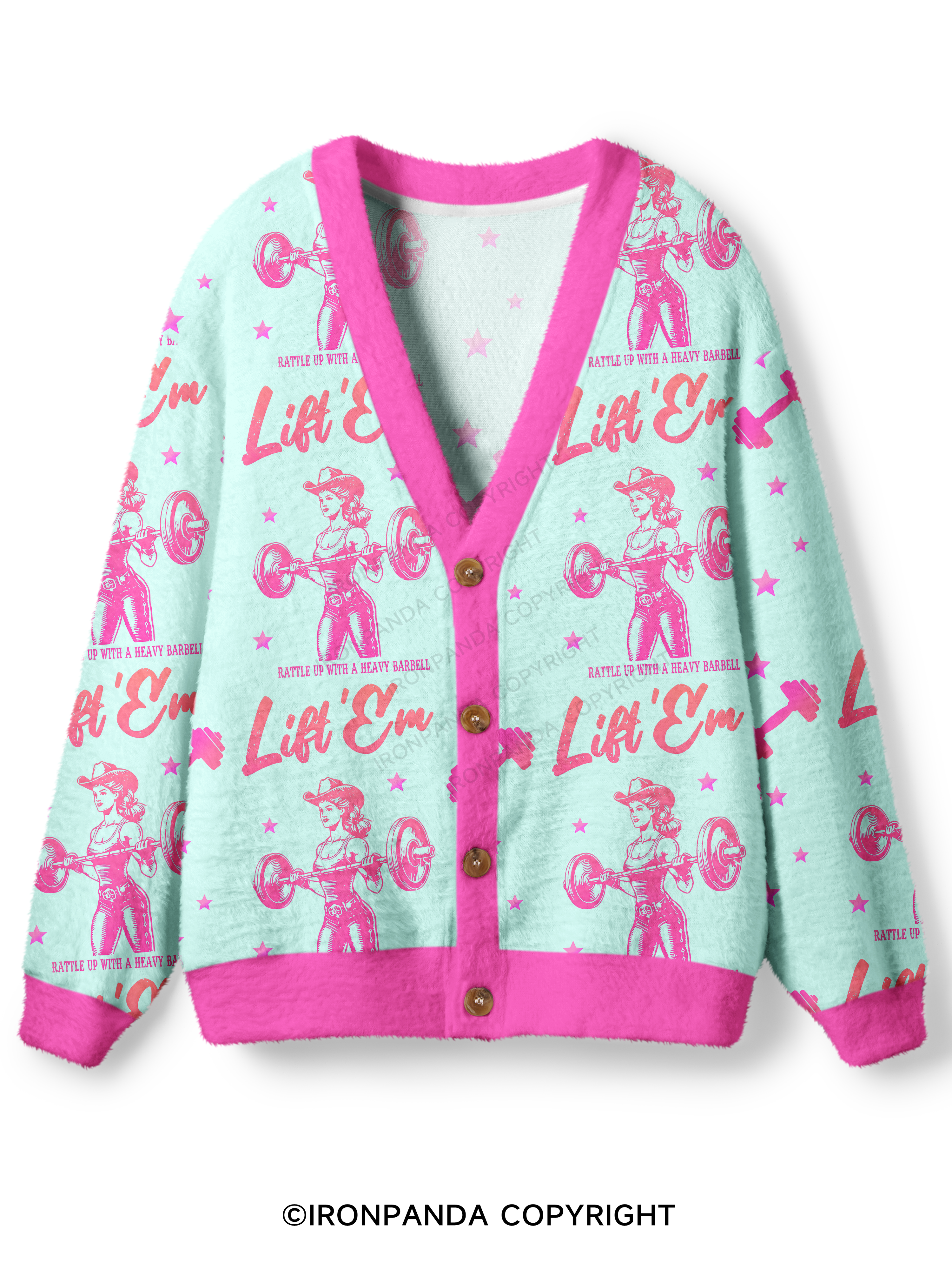 LIFT'EM COWGIRL! Ugly Cardigan Sweater