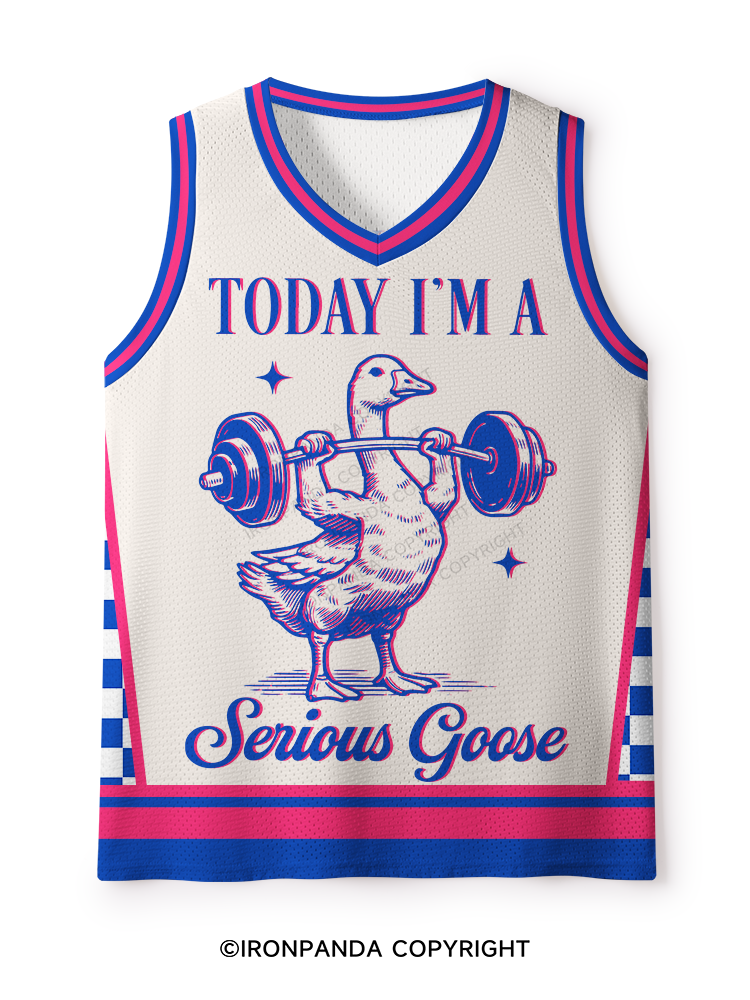 TODAY I'M A Serious Goose Mesh Tank Top