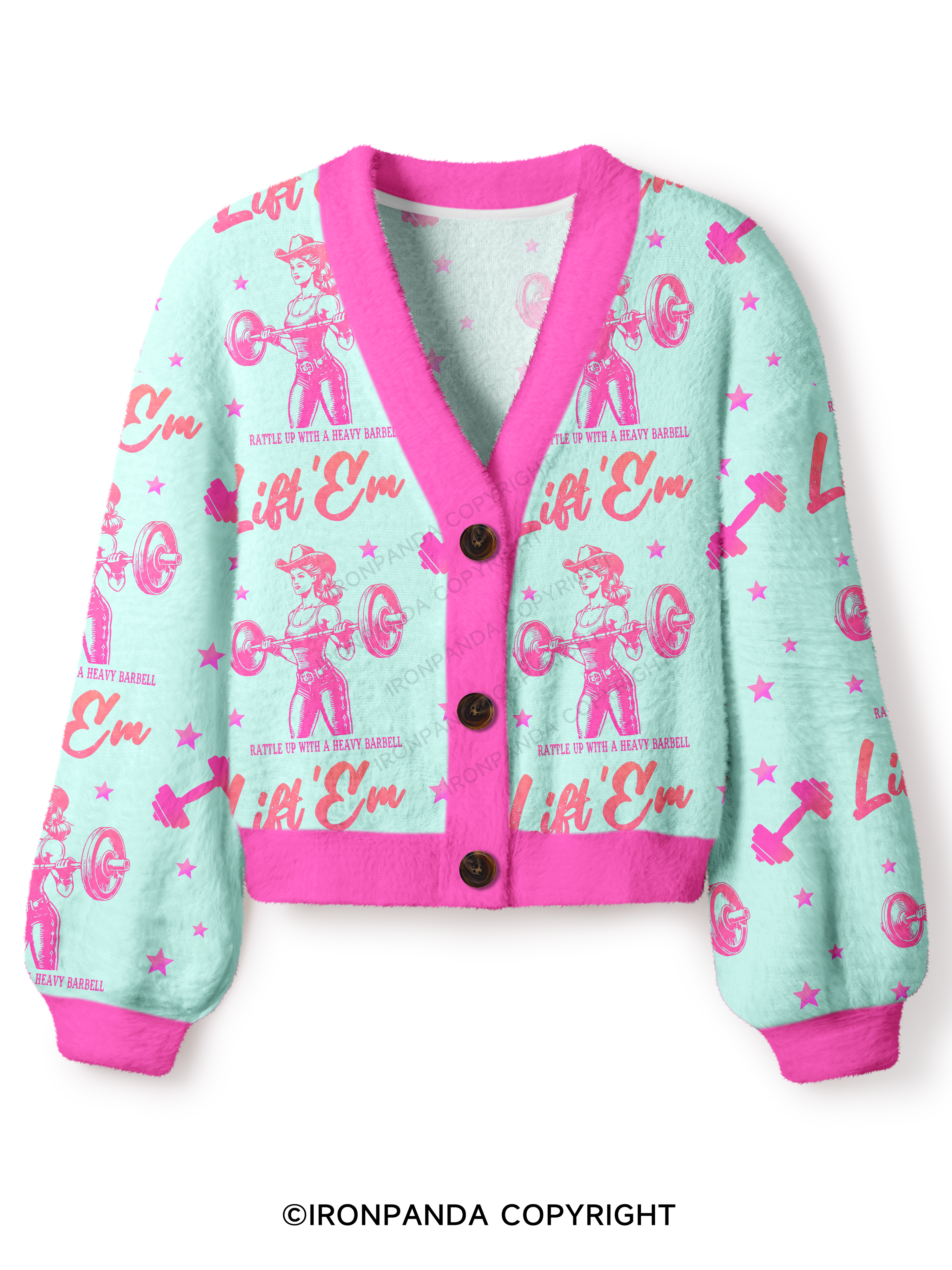 LIFT'EM COWGIRL! Crop Ugly Cardigan Sweater