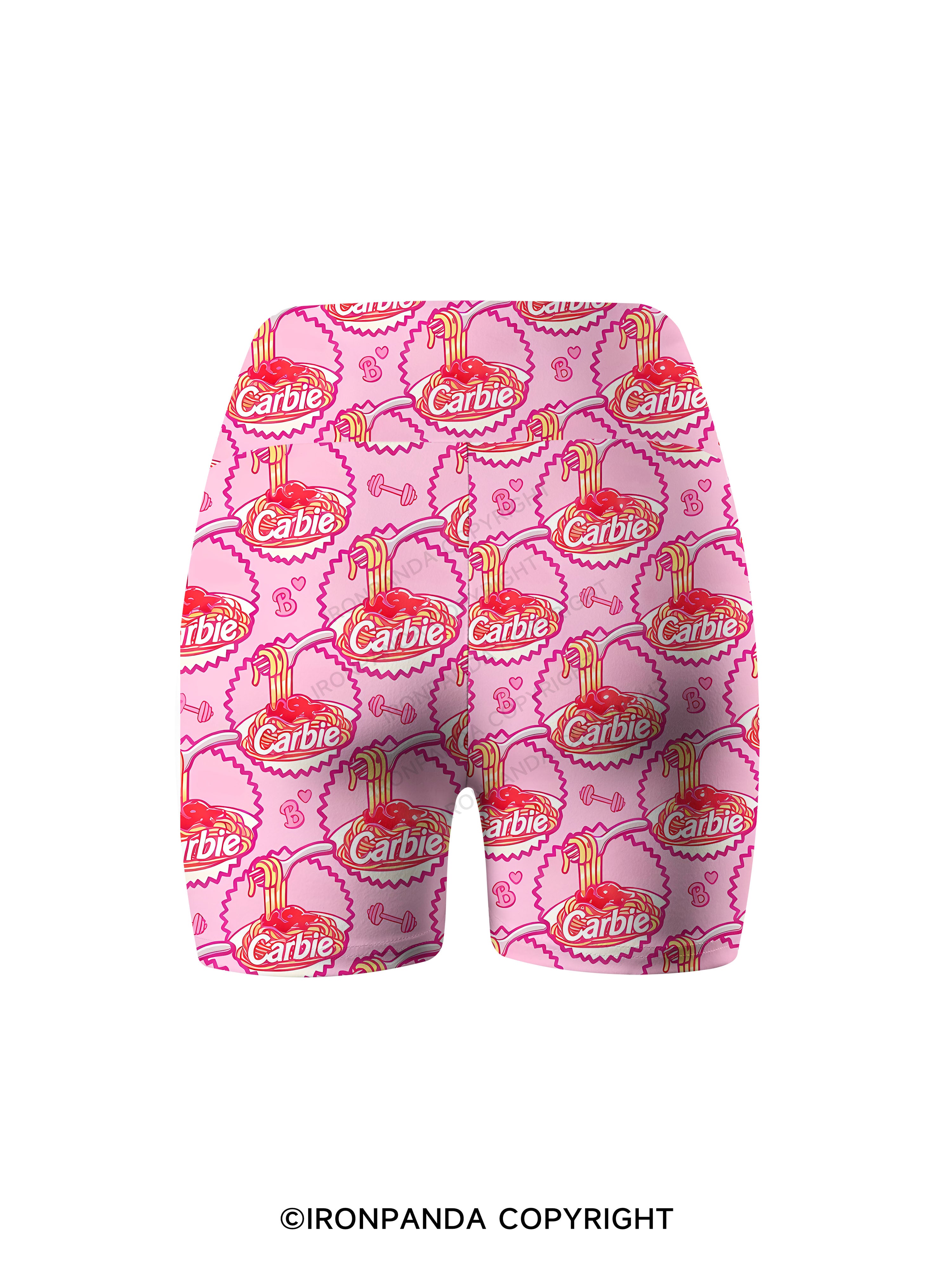 Carbie Printed Yoga Cycling Shorts
