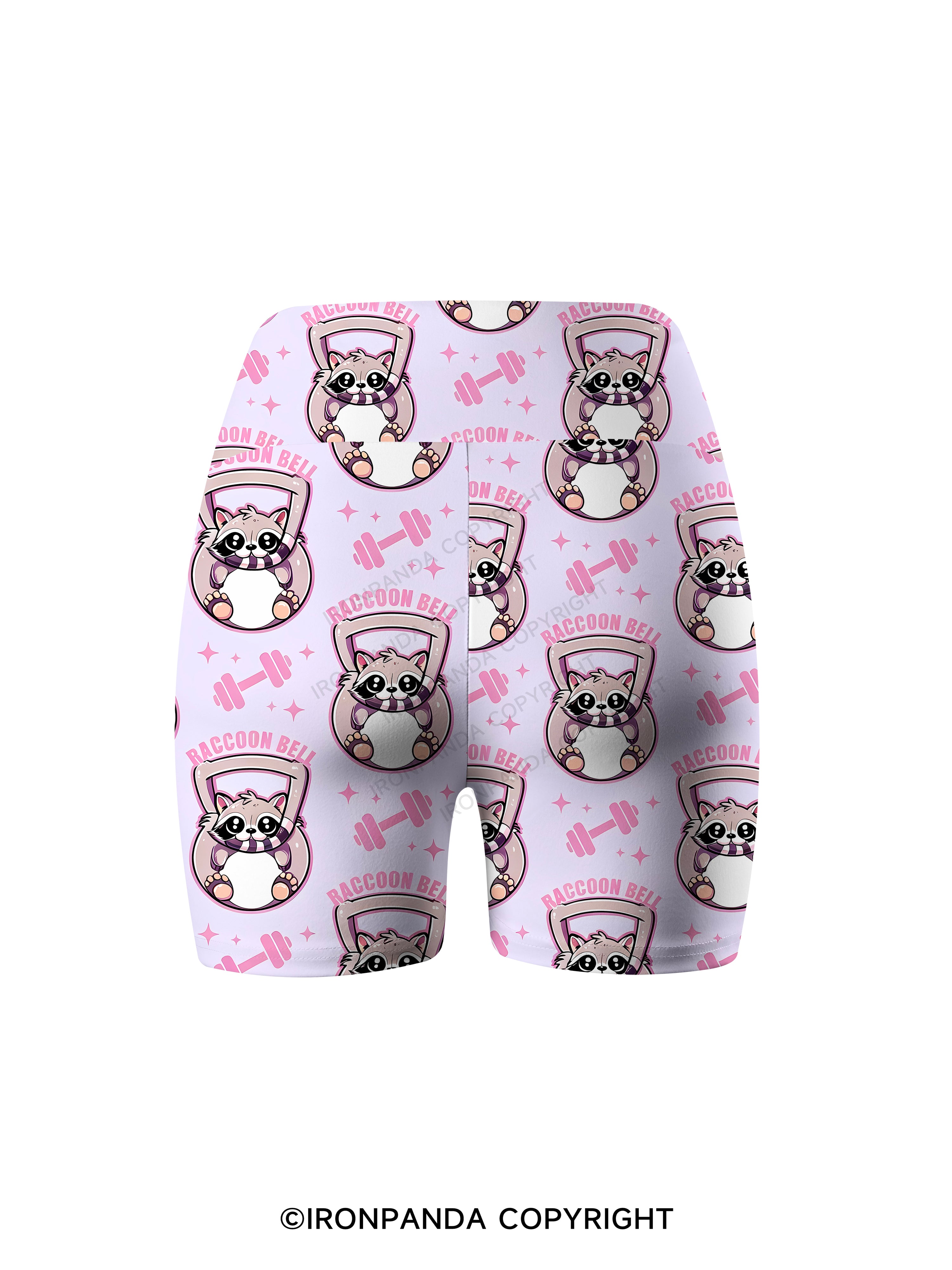 RACCOON BELL Printed Yoga Cycling Shorts