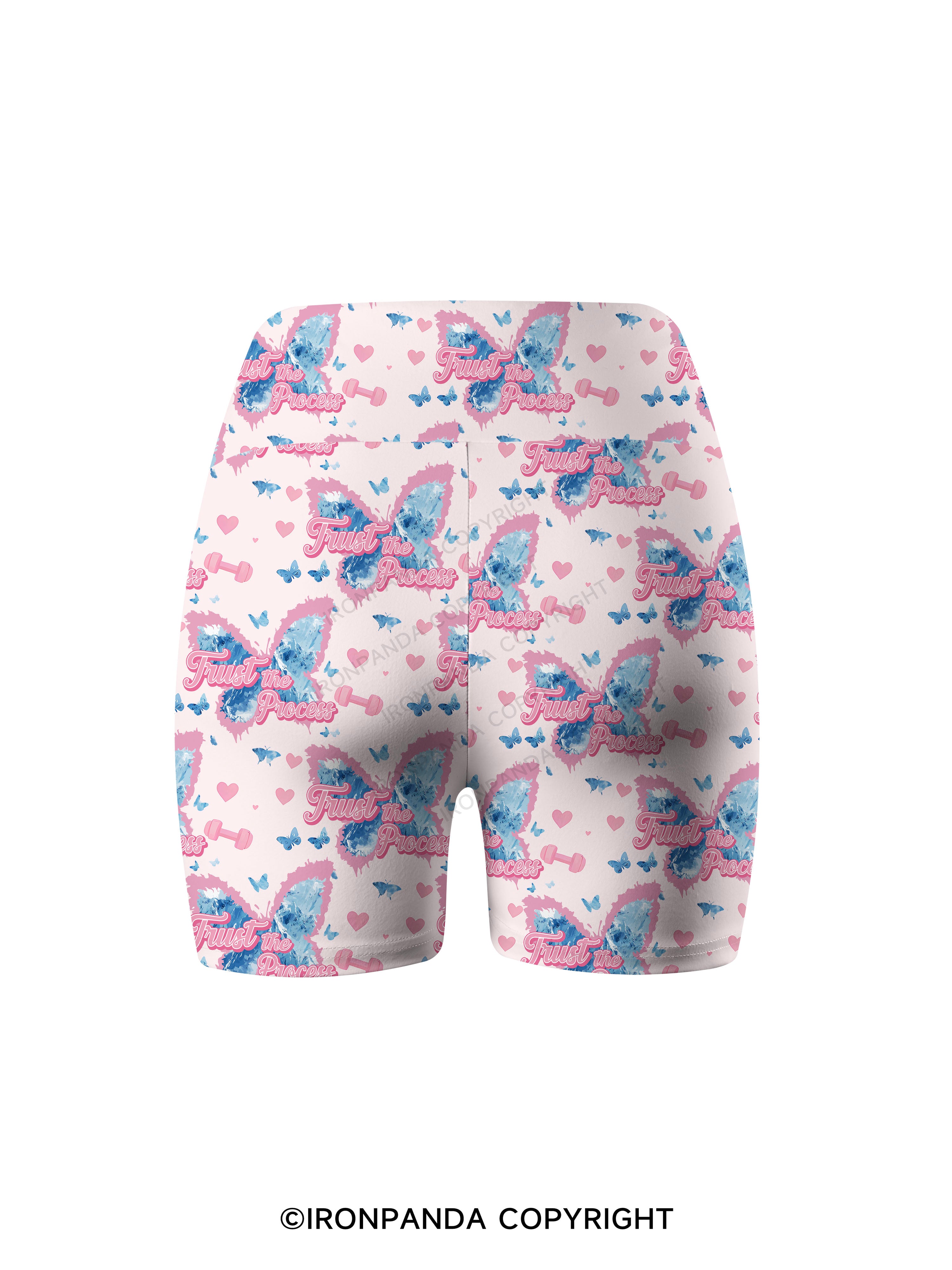 Trust the process fitness Printed Yoga Cycling Shorts