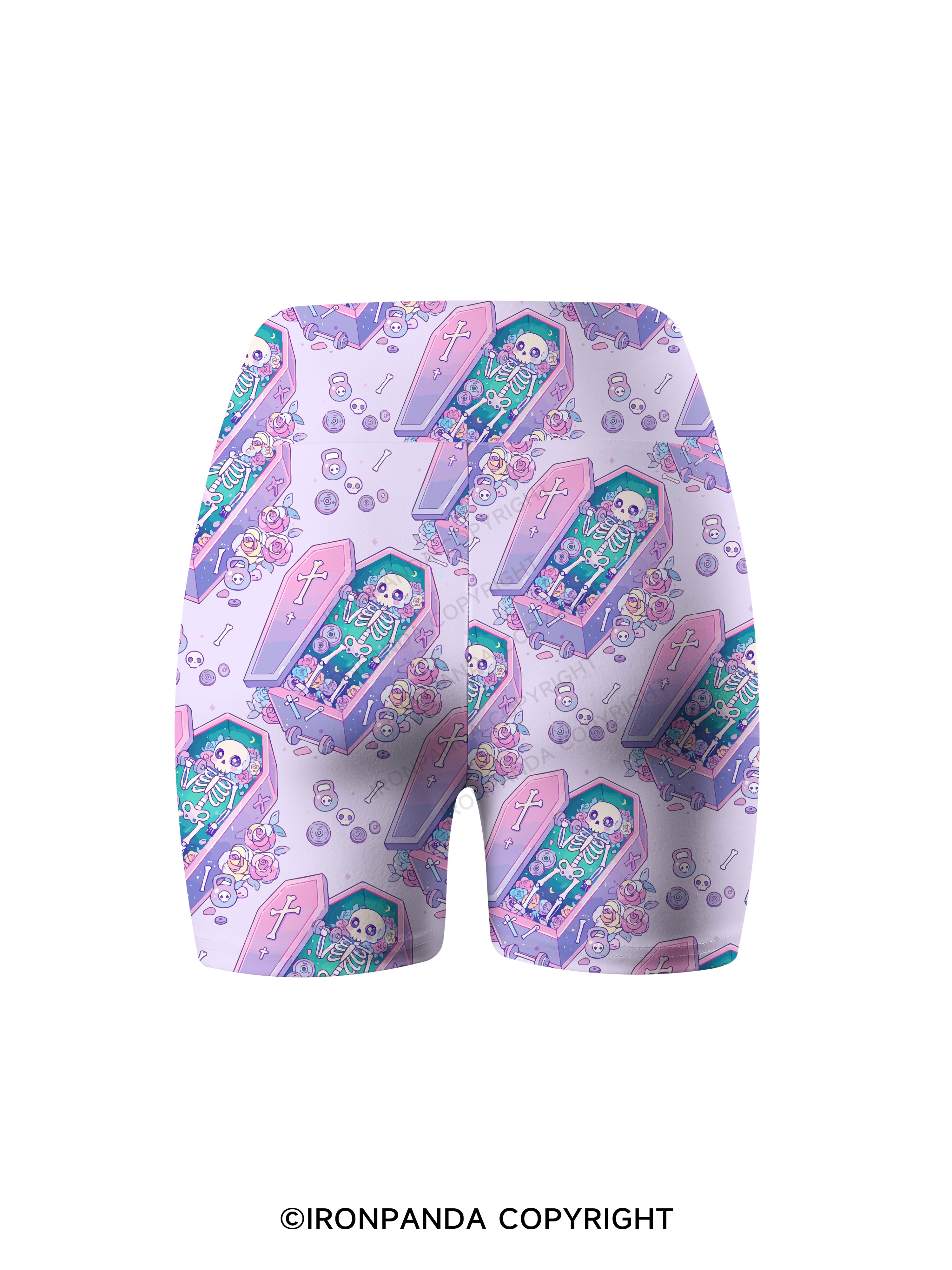 Dead Lifter Printed Yoga Cycling Shorts