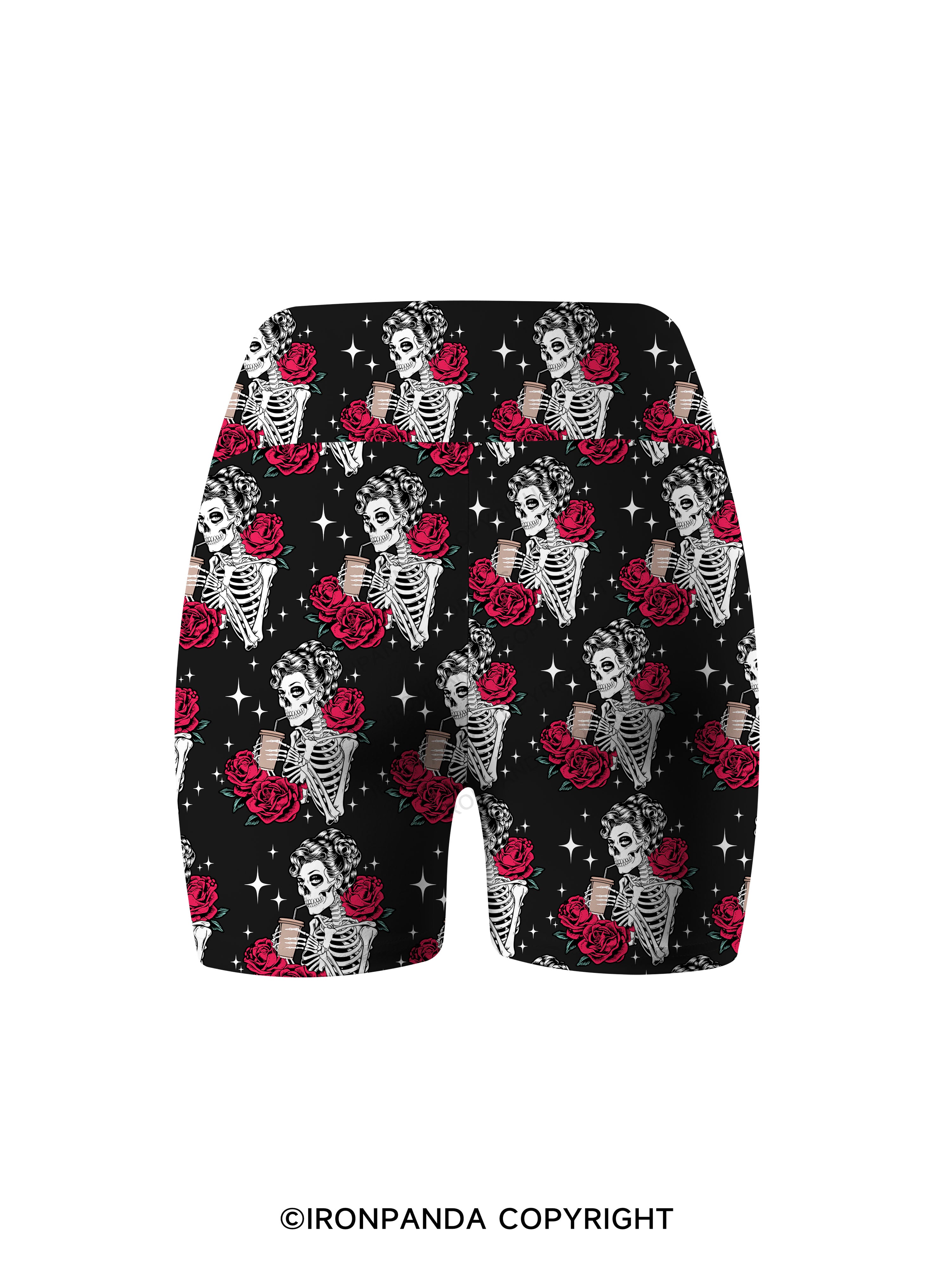 GO AWAY I'M INTROVERTING Printed Yoga Cycling Shorts