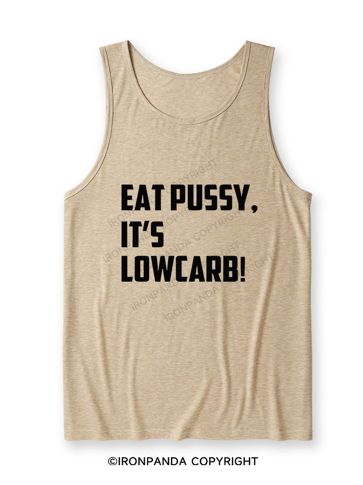 EAT PUSSY, IT'S LOWCARB! Ultra Soft Heather Tank