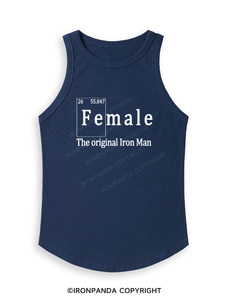 FEMALE THE ORIGINAL IRON MAN TRI ROCKER  Fitted Tank Top