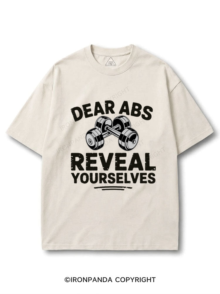Dear Abs Reveal Yourself COTTON PUMP COVER