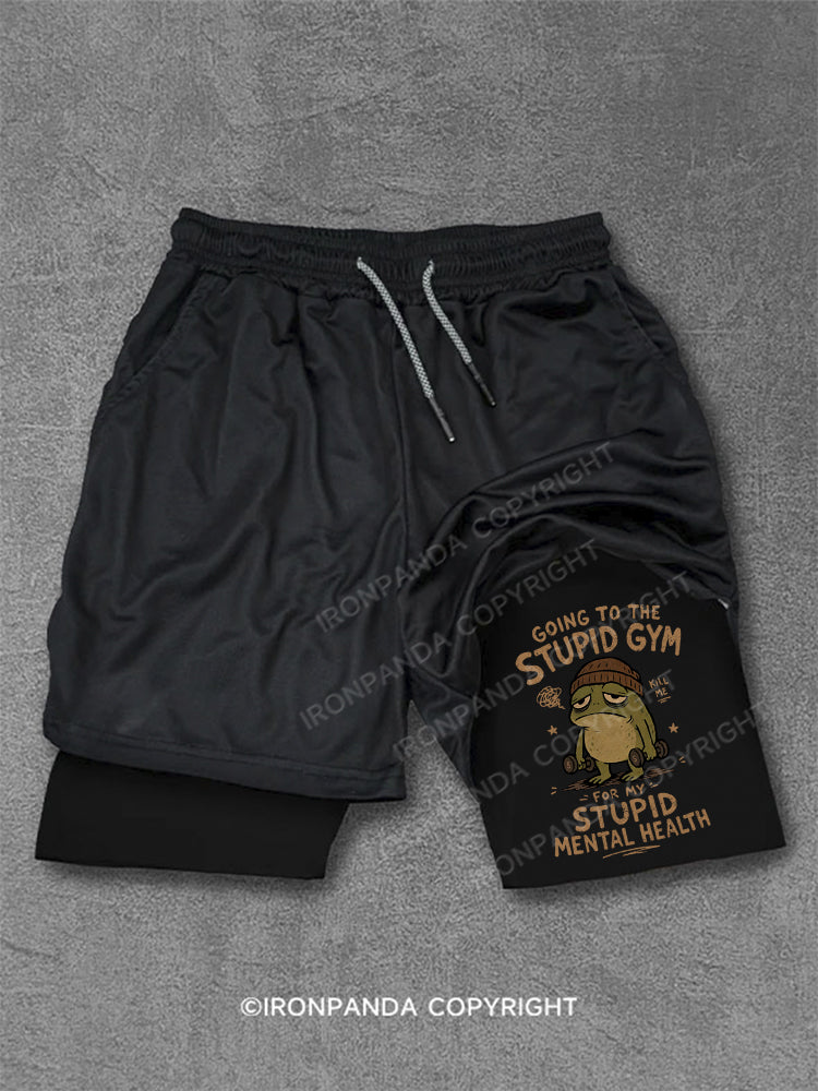 Going To The Stupid Gym Frog Performance Training Shorts
