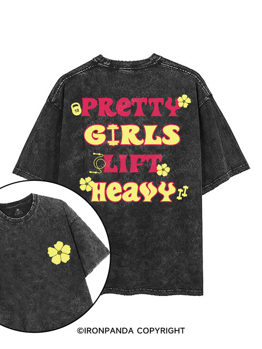 Pretty girls lift heavy printed Gym Shirt