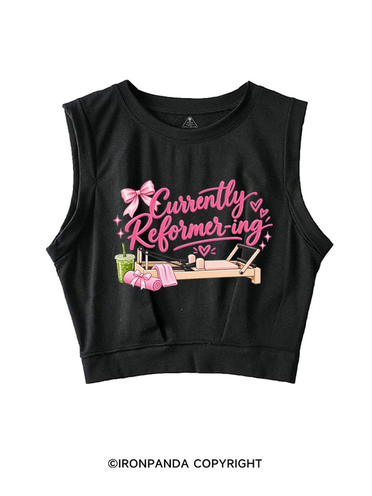 CURRENTLY REFORMER-ING SLEEVELESS CROP TOPS