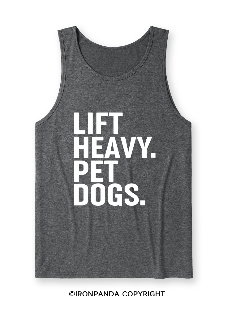 Lift Heavy Pet Dogs Ultra Soft Heather Tank