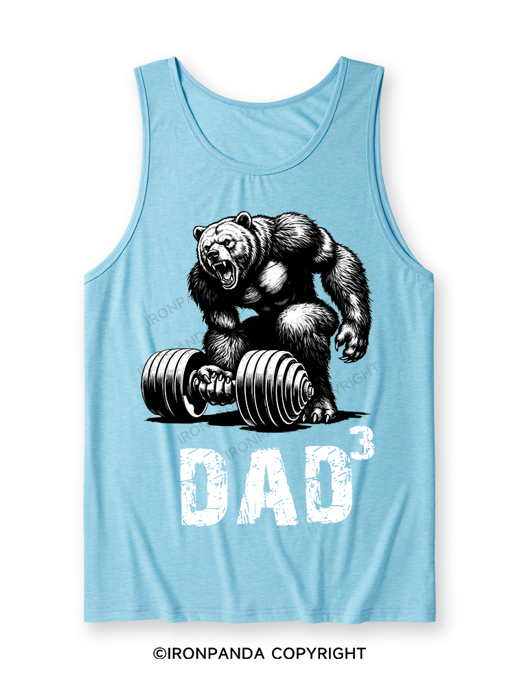 Dad Bear Ultra Soft Heather Tank