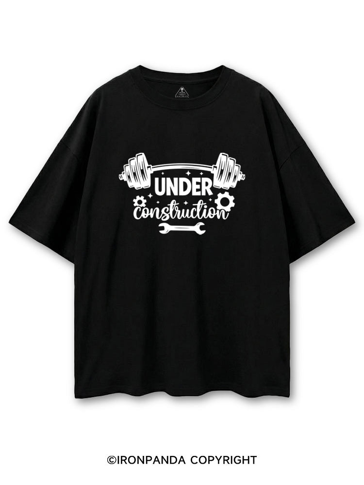 UNDER CONSTRUCTION FUNNY WORKOUT COTTON PUMP COVER