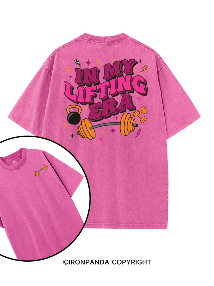 IN MY LIFTING ERA FITNESS GYM printed Gym Shirt