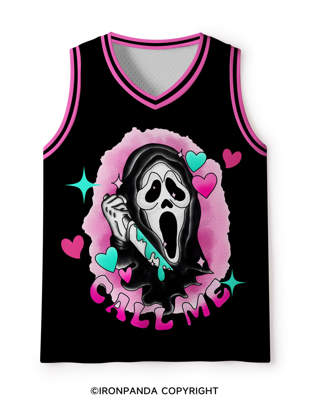 Call me Cute Ghostface Mesh Tank Top
