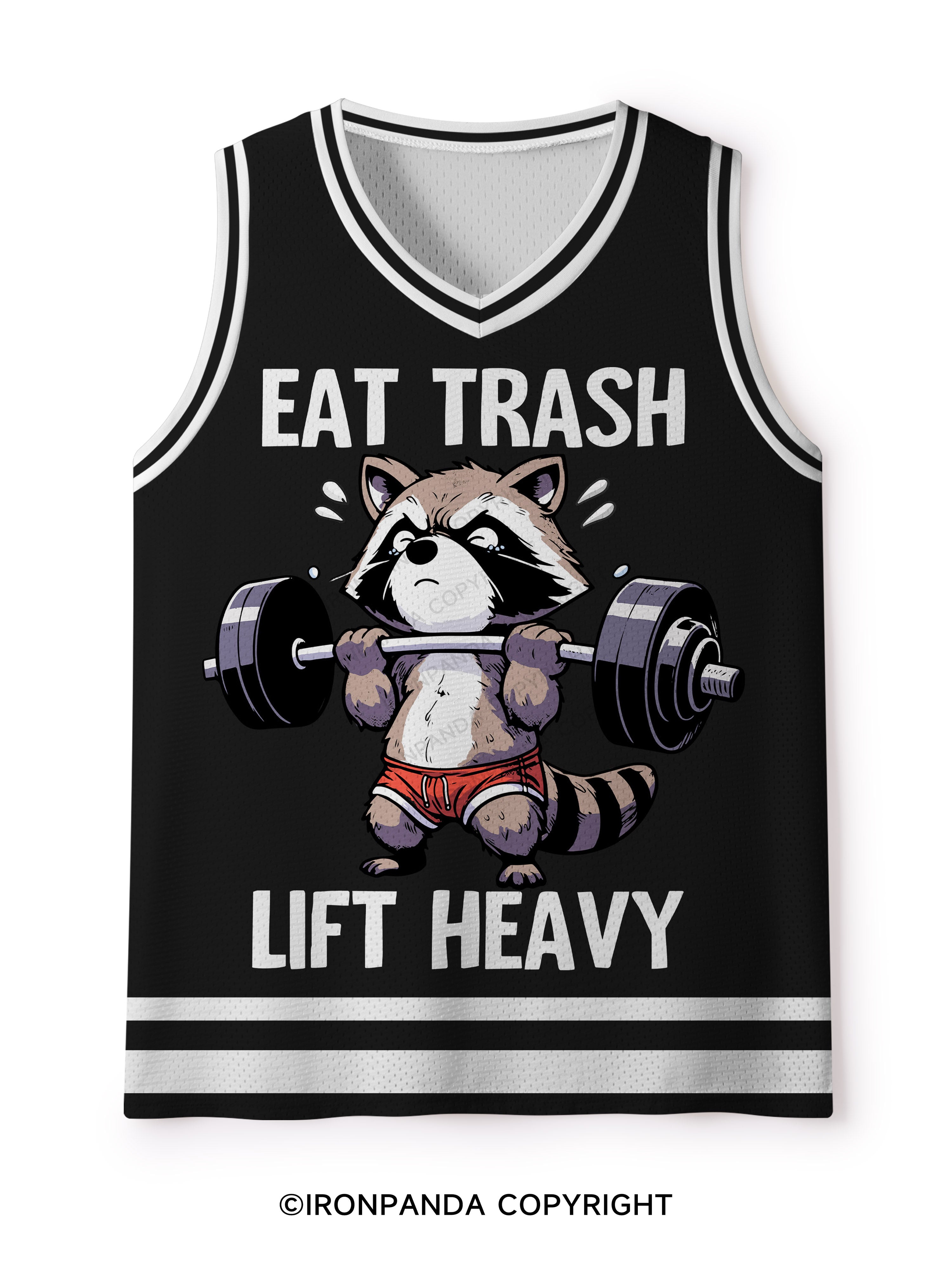 eat trash lift heavy Mesh Tank Top