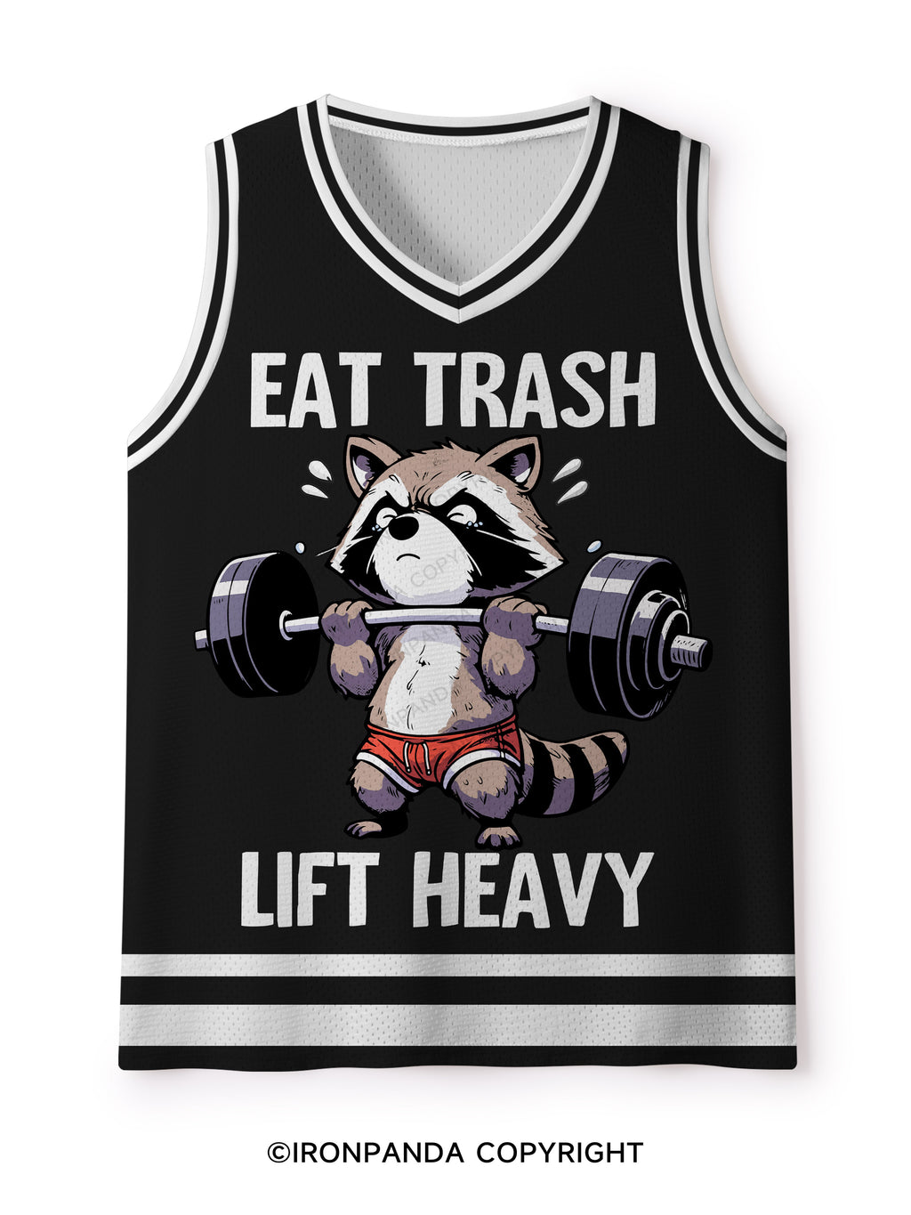 eat trash lift heavy Mesh Tank Top
