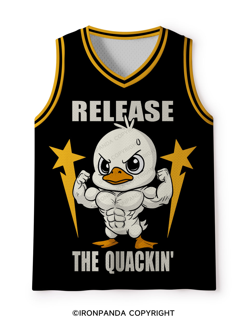 release the quackin' Mesh Tank Top